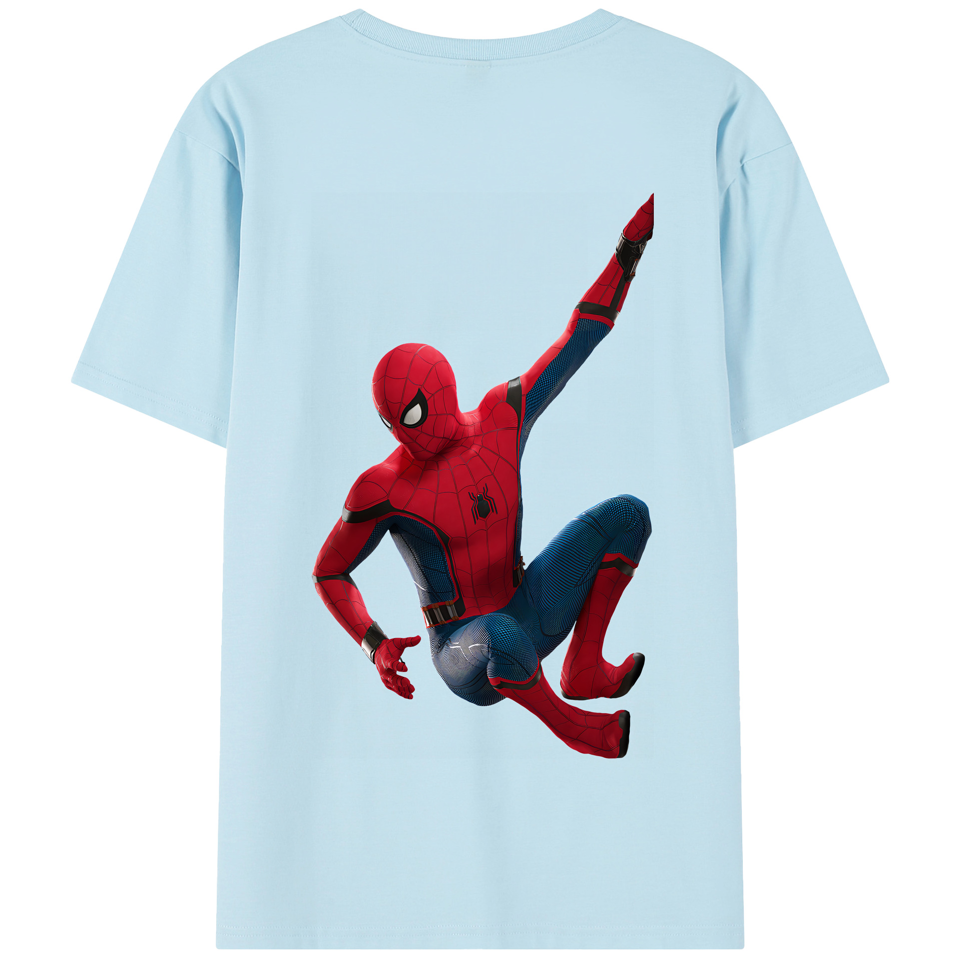 Spider Man スパイダーマン 綿100％半袖Tシャツ（背面プリント）